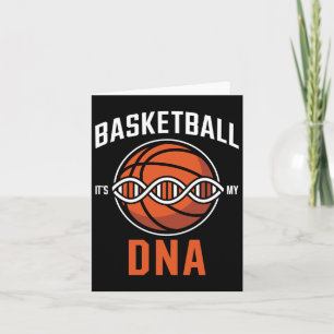 Cartão Dna Basquetebol - Pion Corre No Meu Sangue
