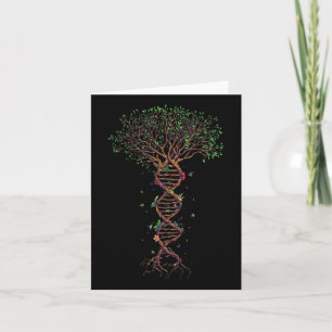 Cartão Dna Tree Geneticamente Engraçado Dia da Terra Plan