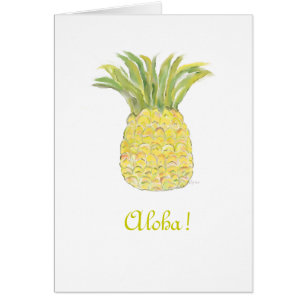 Cartão do abacaxi Aloha