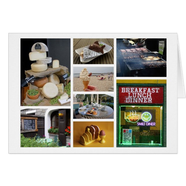 cartão do amante da comida (Frente Horizontal)