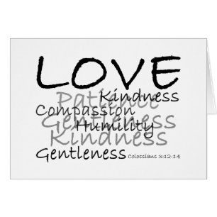 Cartão do amor (Colossians 3)
