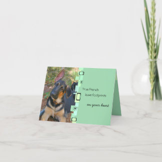 Cartão do aniversário do german shepherd