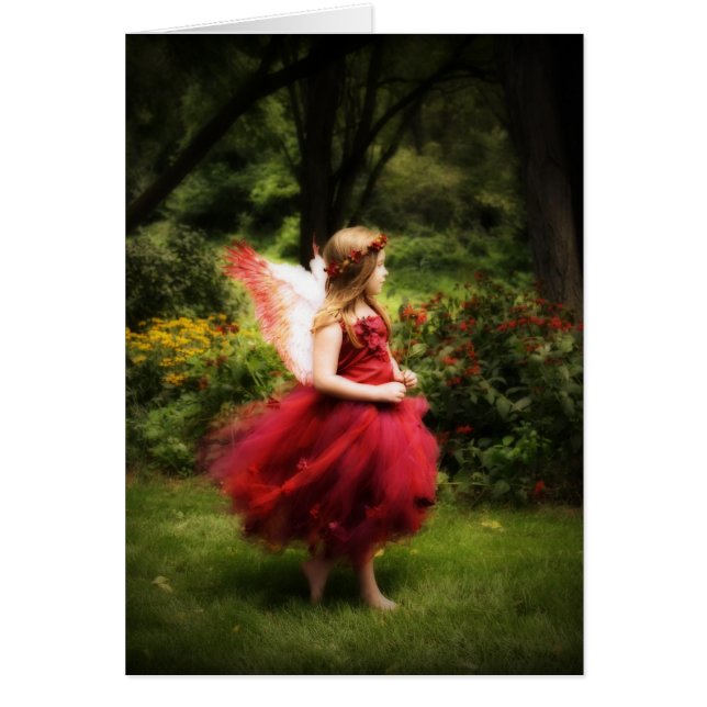 Cartão do anjo do outono (Frente)