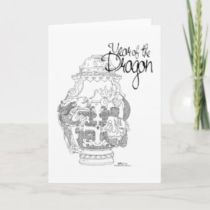 Cartão do Ano do Dragão