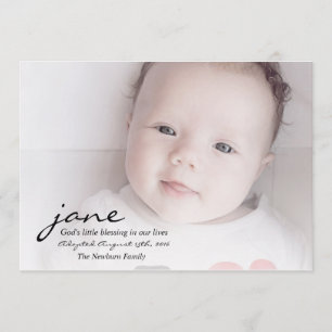 Cartão do anúncio da adopção da bênção do deus