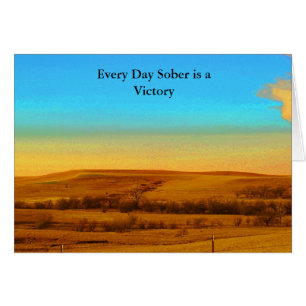 Cartão do apoio da sobriedade