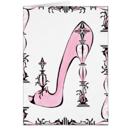 Cartão do art deco do Eau de