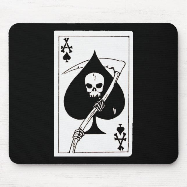 Cartão do ás de espada da morte Mousepad (Frente)