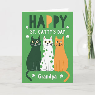Cartão do Avô Bolinhas de Gato