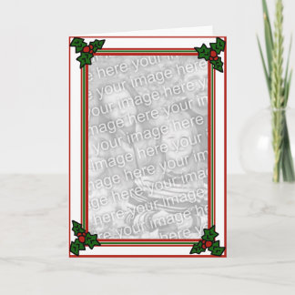 Cartão do azevinho/foto