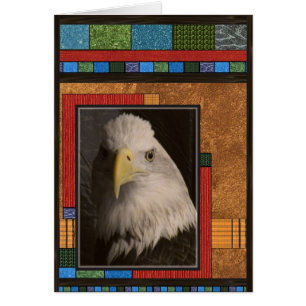 Cartão do azul das asas de Eagle