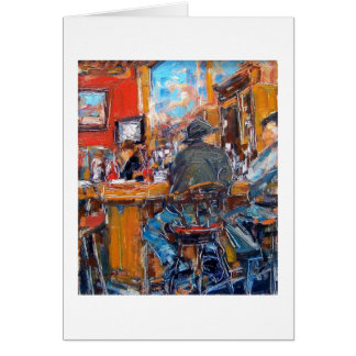 Cartão Do "beira-rio café" por Linda Mitchell