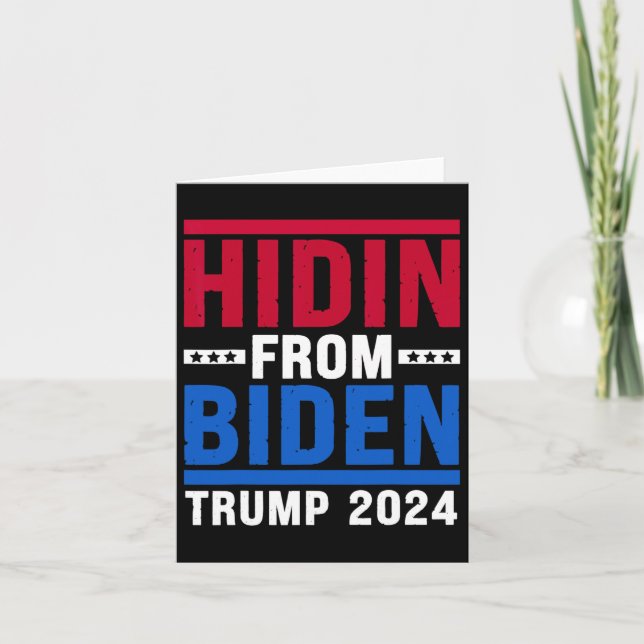 Cartão Do Biden Kids Men Engraçado Anti Joe Biden Trump 2 (Frente)