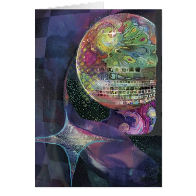 Cartão *** do brilho do espaço (Frente)