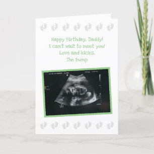 Cartão Do Bump: Bela Esperança de Aniversário do Pai