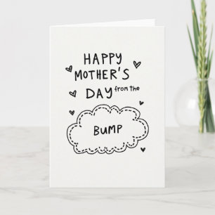Cartão Do Bump Mothers Day Cloud Card