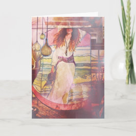 Cartão "Do buraco em Portugal"