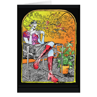 Cartão do café de O do copo