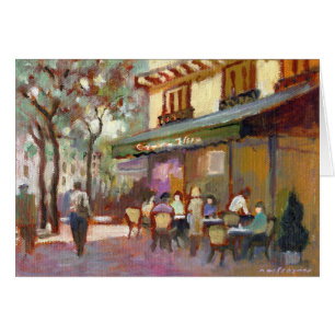 Cartão do café de Paris