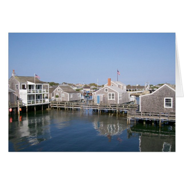 Cartão Do cais reto (Frente Horizontal)