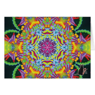 Cartão do caleidoscópio de Tasmânia