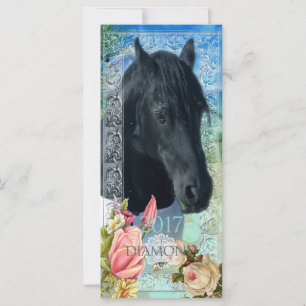 Cartão do calendário do ~ do DIAMANTE do frisão