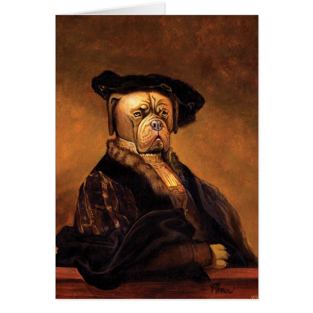 Cartão do cão de Rembrandt (Frente)