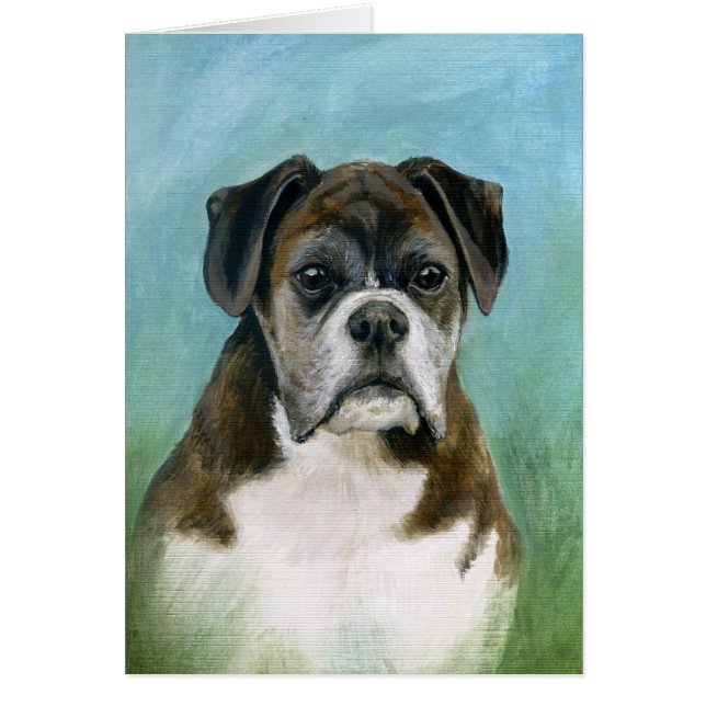 Cartão do cão do pugilista (Frente)