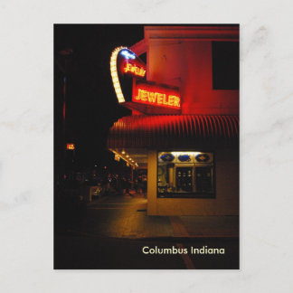 Cartão do centro de Columbo Indiana