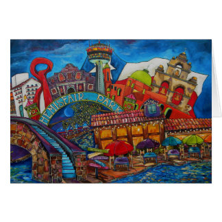 cartão do centro de San Antonio