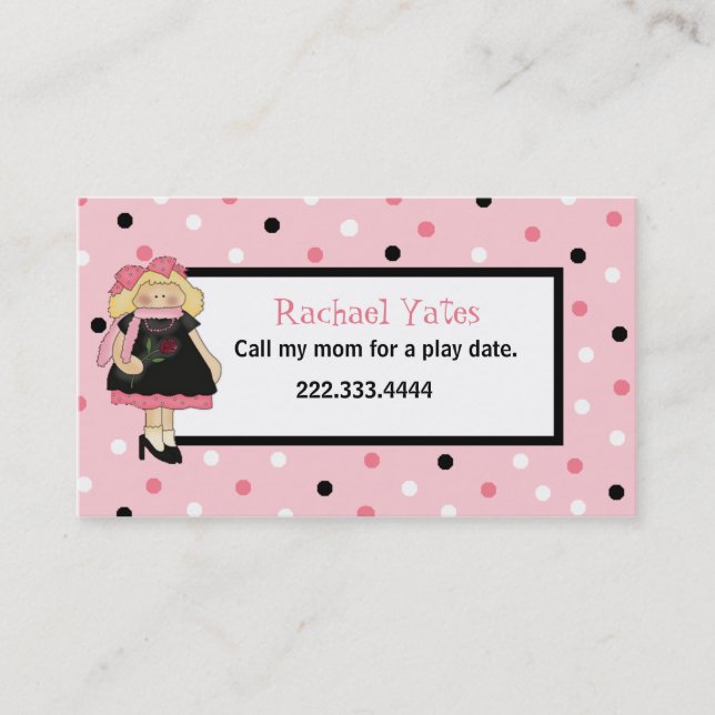 Cartão do cerco da data do jogo da menina feita (Frente)