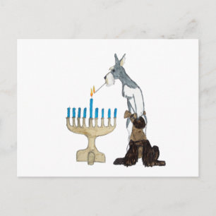 cartão do chanukah (Hanukkah)