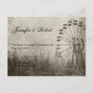 Cartão do chapéu alto RSVP do carnaval de