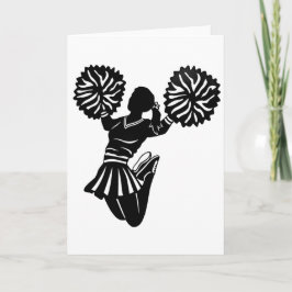 Cartão do cheerleader