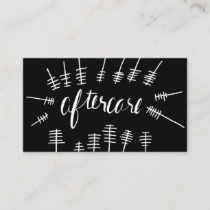 Cartão do chicote dos cuidados posteriores da