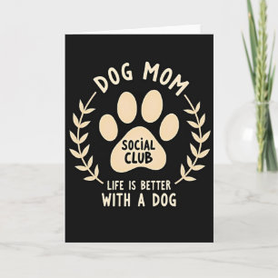 Cartão do Clube Social de Mãe de Cachorro