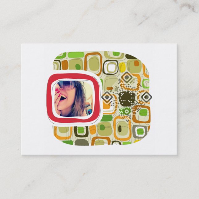 Cartão do código do negócio QR, 3,5" x2.0", (Frente)