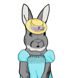 Cartão do Coelho de Páscoa