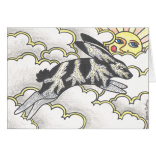 Cartão Do "coelho trovão "