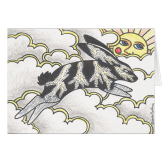 Cartão Do "coelho trovão "