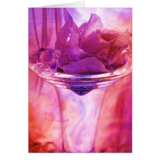 Cartão Do "coleção do rosa roxo" (Frente)