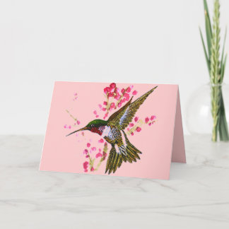 Cartão do colibri