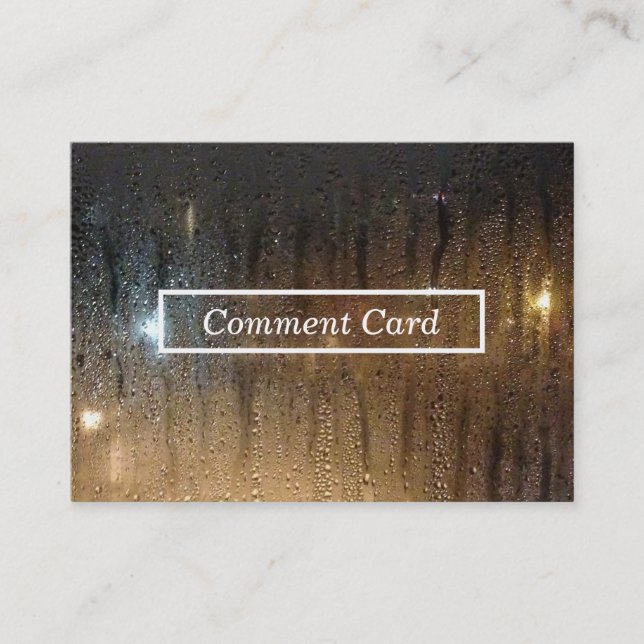 cartão do comentário da chuva do outono (Frente)