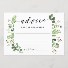 Cartão do conselho para os NEWLYWEDS
