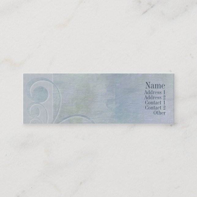 Cartão do contato da luz das curvas do executivo (Frente)