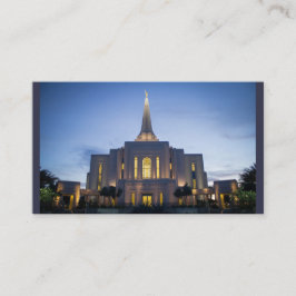 Cartão do contato do missionário