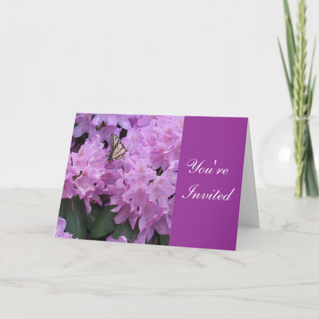 Cartão do convite da borboleta (Frente)