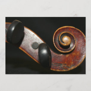 Cartão do convite do considerando do violino