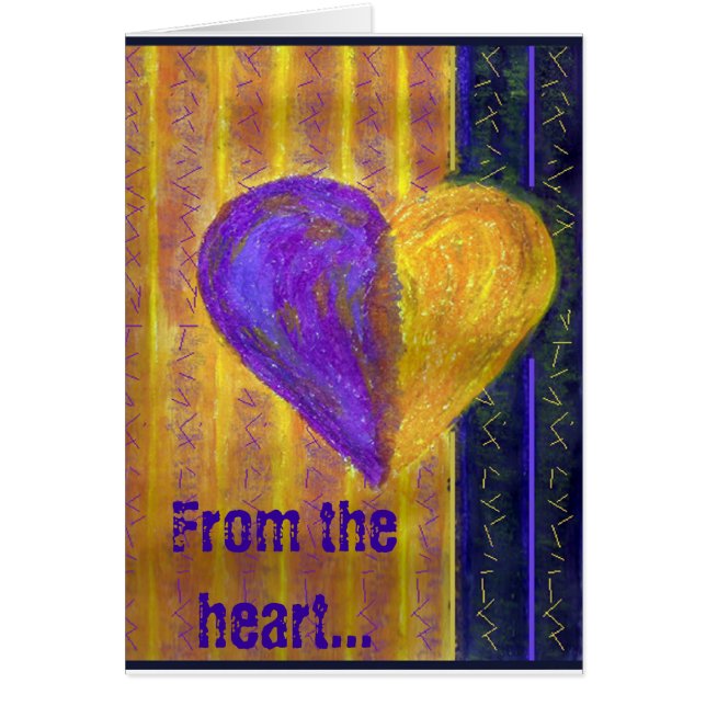 Cartão Do coração (Frente)