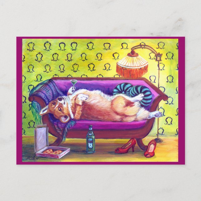 Cartão do Corgi de Galês do Pembroke (Frente)